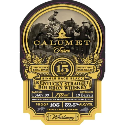 Calumet Farm 15 Year Single Rack Black Bourbon
