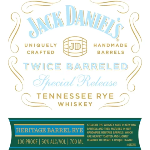 Jack Daniel's Twice Barreled Tennessee Rye 2023 Special Release